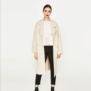 Zara soft knit coat